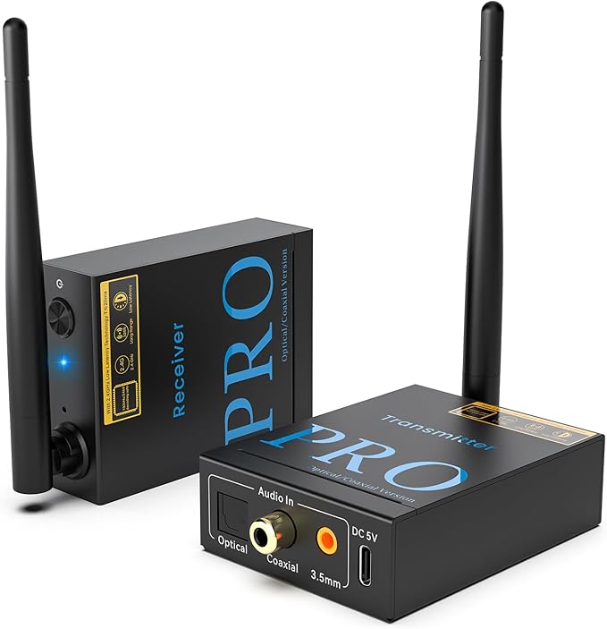 1Mii 2.4GHz Wireless Audio Transmitter and Receiver, HiFi Audio, 20ms Low by 1Mii