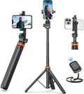 EUCOS 62" Phone Tripod, Tripod for iPhone & Selfie Stick Tripod by EUCOS