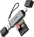 uni SD Card Reader, High-Speed USB C to Micro SD Card Adapter USB 3.0 Dual Slots by uni