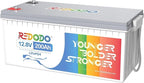 Redodo 12.8V 200Ah LiFePO4 Battery Lithium Battery by PrimeDayRedodoSaveup55