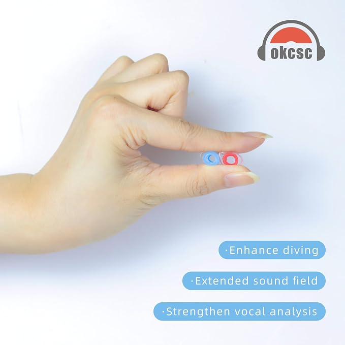 OKCSC 2 Pieces Soft Liquid Silicone Replacement Eartips, Breathable Eartips - Image 9