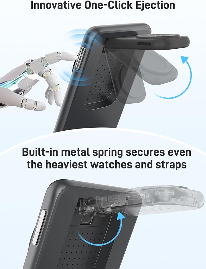 Magnetic Wireless Charger for Samsung, 3 in 1 Foldable MagSafe Charging Station - Image 3