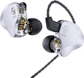 CCZ Solo Silver In Ear Monitor Wired IEM Headphone, DC02 Dual Magnetic Circuit by KINBOOFI
