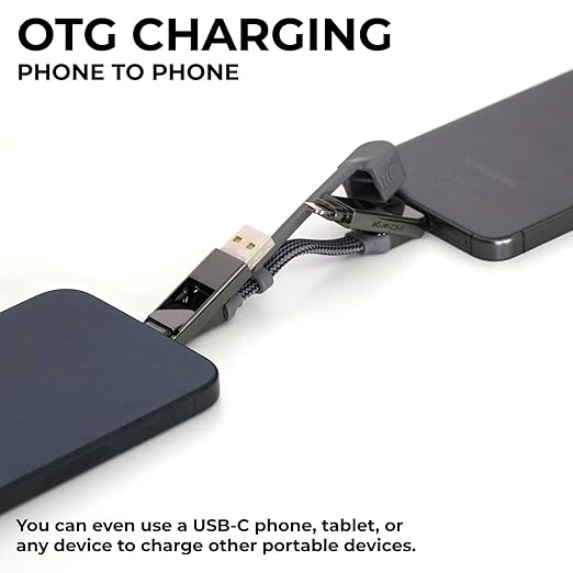 Rolling Square inCharge XS - 240W 4in1 Keyring Cable | Fast Charging & Data - Image 6