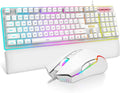 RedThunder K10 Wired Gaming Keyboard and Mouse and Wrist Rest Combo, RGB Backlit by RedThunder