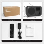 Ocean Digital WR-336M Wi-Fi Internet FM Radio, 2.4” Color Display, USB Playback - Image 4