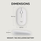 Logitech Pebble Mouse 2 M350s Slim Bluetooth Wireless Mouse, Lightweight - Image 8