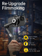 Phone Gimbal Stabilizer 3-Axis Smartphone Foldable Handheld Gimbal - Image 7