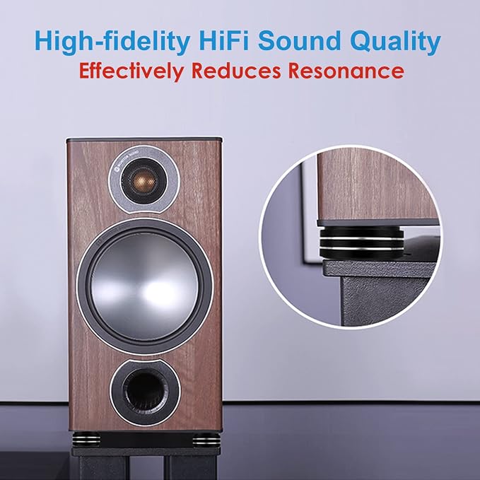 Audiocrast 4X HiFi Speaker Spikes Isolation Stand Feet Pad Aluminum 40x20mm - Image 7
