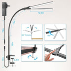 Hensam Desk Lamps for Home Office, Eye-Caring Architect LED Desk Light - Image 7