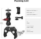 Camera Clamp Mount with Dual Ballhead Magic Arm, Aluminum Camera Mount Super - Image 9