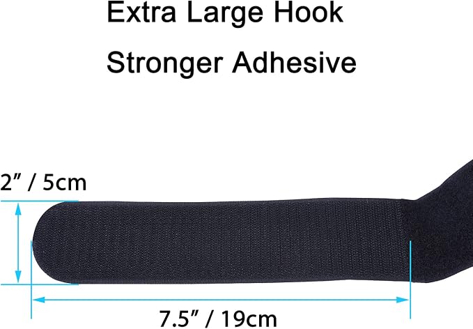 Extra Large 4 Pack 2 x 60 Inches Hook and Loop Strap, Reusable Fastening Cable - Image 7