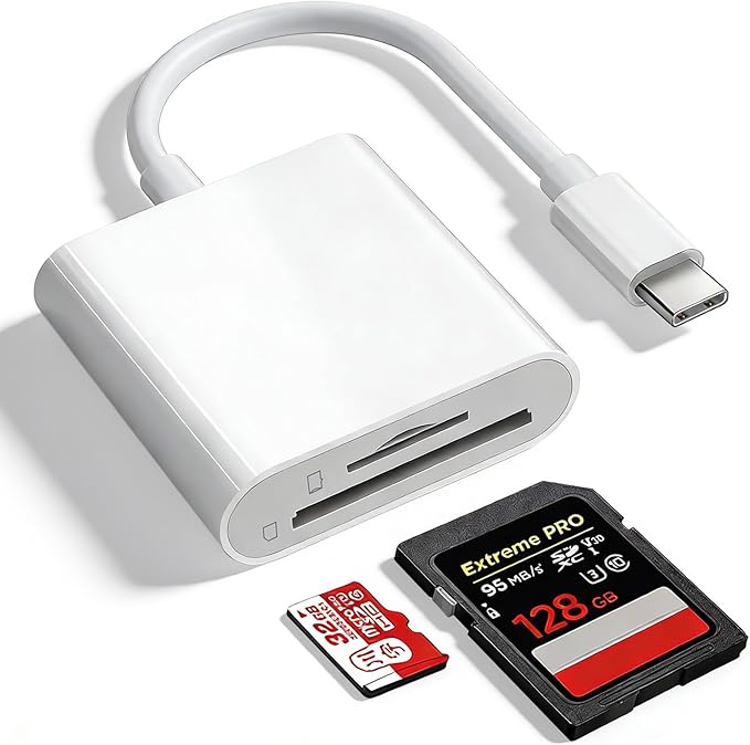SD Card Reader for iPhone 15/16/17, Sd Card Reader USB C, Micro Sd Card Reader by Unknown