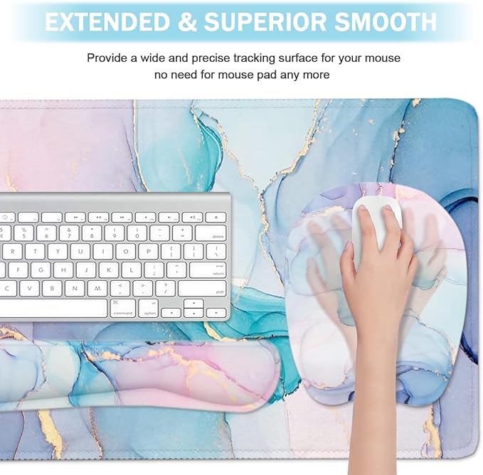 Keyboard Wrist Rest Large Mouse Pad Wrist Support - Image 3