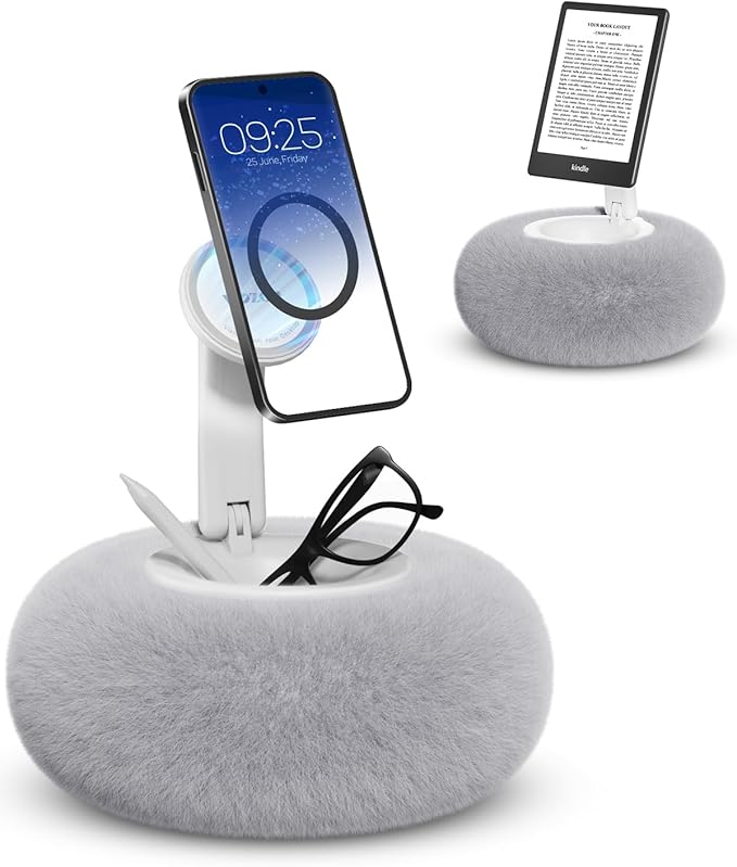 Viozon Phone Holder for Bed, Magnetic Pillow Stand, Compatible by viozon