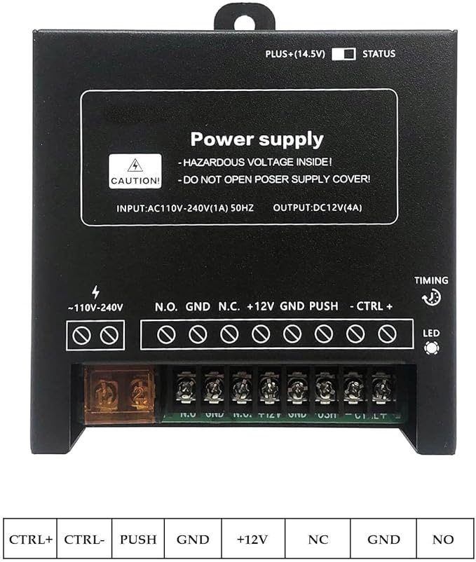 Door Access Control System IP67 Waterproof RFID Fingerprint Keypad Exit Button - Image 3