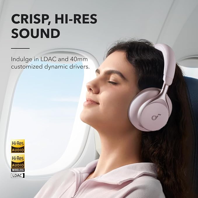 Soundcore by Anker, Space One, Active Noise Cancelling Headphones, 2X Stronger - Image 4