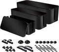 Cable Organizer Box Set of Three, Power Cover Cord Holder Surge Protector by Chouky