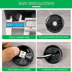 8PCS Cable Grommets, 1-3/4" Desk Hole Cover Petal Shaped Buckle Type Nylon Snap - Image 4