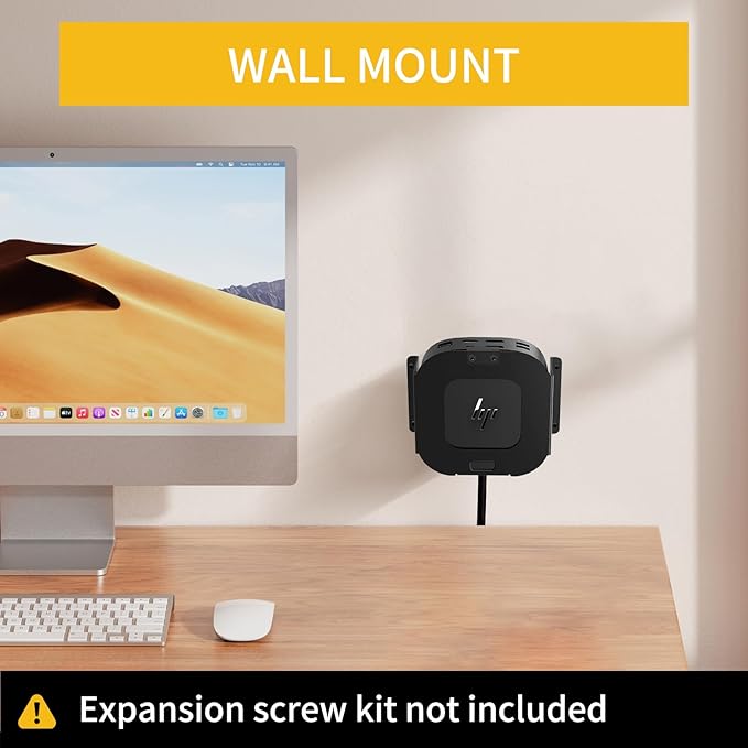 Under Desk Mount Holder for HP USB-C Dock G5, Under-Desk Iron Storage Rack - Image 4