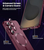 Magnetic for Samsung Galaxy S25 Plus Case Slim Soft Silicone Bumper Shockproof - Image 4