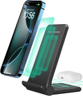 2 in 1 Wireless Charger, Foldable 20W Fast Wireless Charging Stand Compatible by WirelesschargingStation