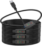 LDKCOK Active USB 3.0 Extension Cable 75ft– Male to Female Extender Cord by LDKCOK