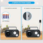 DreamSky AM FM Portable Radio Plug In Wall or Battery Operated - Image 2