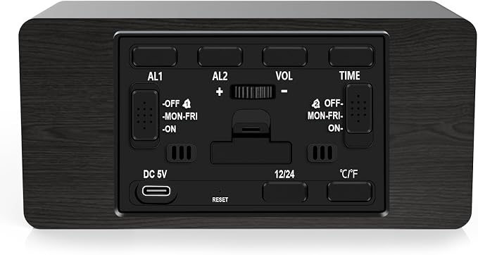 MOSITO Digital Wooden Alarm Clock - Image 8