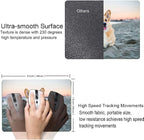 Corgi on The Beach Gaming Mouse Mat, Square Waterproof Non-Slip Rubber Base - Image 3