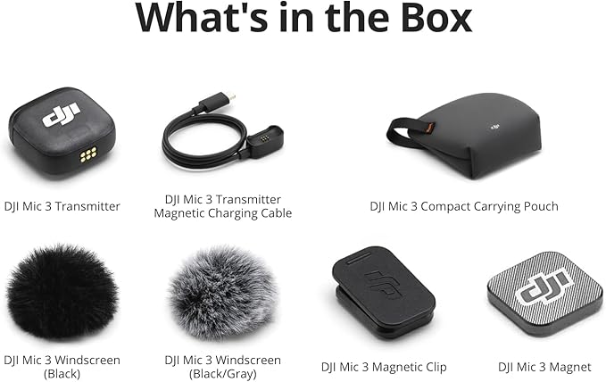 DJI Mic 3 Transmitter, Wireless Mini Microphone - Image 7