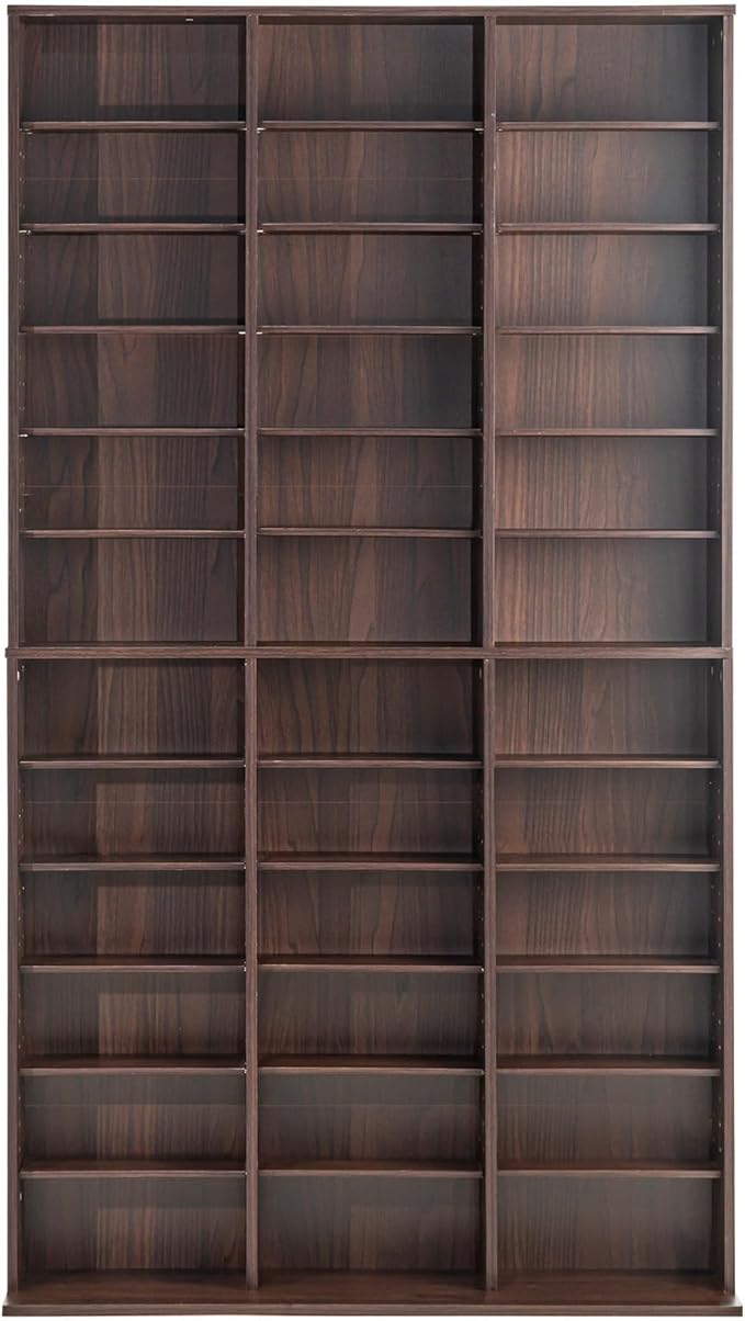 VEVOR Media Storage Cabinet, Adjustable DVD Cabinet, CD Storage, Protects & - Image 9