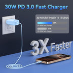 USB C Phone 16 15 Charger Fast Charging, 30W Phone 16 15 Pro Max Charger Block - Image 2