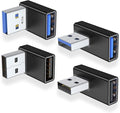 AreMe 90 Degree USB 3.0 Adapter 4 Pack, Up and Down Angle, Left and Right Angle by AreMe