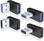 AreMe 90 Degree USB 3.0 Adapter 4 Pack, Up and Down Angle, Left and Right Angle by AreMe