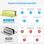 OMOTON Vertical Laptop Stand Holder, Desktop Aluminum Stand - Image 2