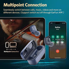 EarFun Free Pro 3 Noise Cancelling Wireless Earbuds, Hi-Res Sound, Snapdragon - Image 7