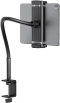 Tablet Stand for Desk, Gooseneck iPad Holder Clamp Mount, 360° Adjustable Arm by TeQable