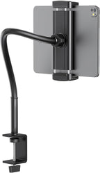 Tablet Stand for Desk, Gooseneck iPad Holder Clamp Mount, 360° Adjustable Arm by TeQable