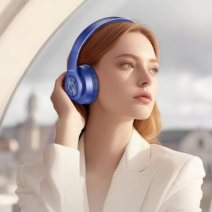 TUINYO Bluetooth Headphones Wireless, Over Ear Stereo Wireless Headset 40H - Image 2