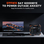 300W Solar Generator, 259Wh Portable Power Station EM300, 000mAh LiFePO4 Battery - Image 8