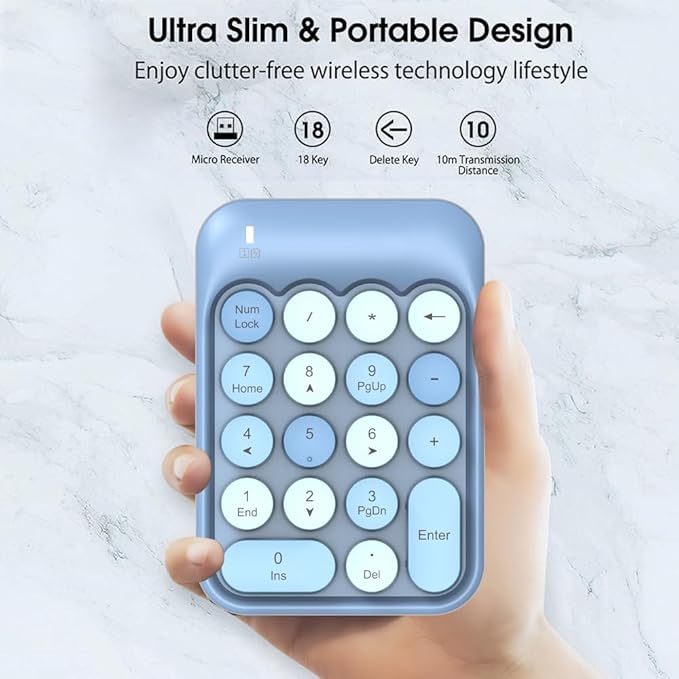 FELICON Wireless Numeric Keypad 18 Keys - Image 6
