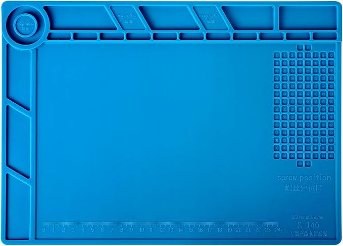 Kaisi S-140 Magnetic Insulation Silicone Soldering Mat, Heat Resistant Work Mat by Kaisi%C2%AETools