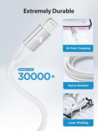 USB C to Lightning Cable 6FT, Power iPhone Charger Cord MFi Certified Braided - Image 4