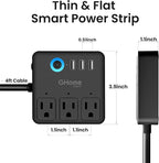 GHome Smart Power Strip with 3 WiFi Outlets & 3 USB, Alexa & Google Home - Image 8