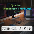 IOGEAR Quantum Thunderbolt 4 Mini Dock, Single 8K / Dual 4K Display, 40 Gbps - Image 2