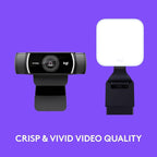 Logitech C922x Pro + Logitech for Creators Litra Glow - Image 3