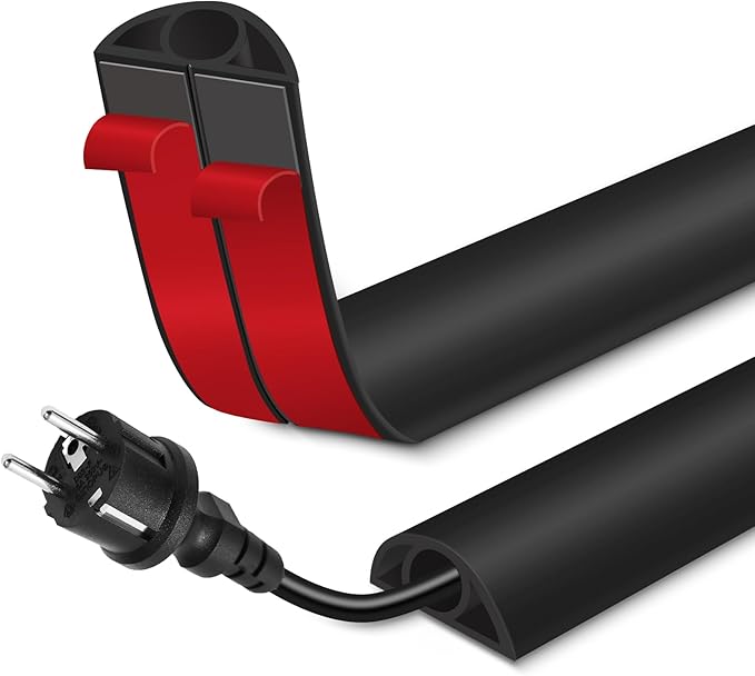 Floor Cord Cover for Wires on Floor Self Adhesive Cord Hider Floor Cable by EYAYEN