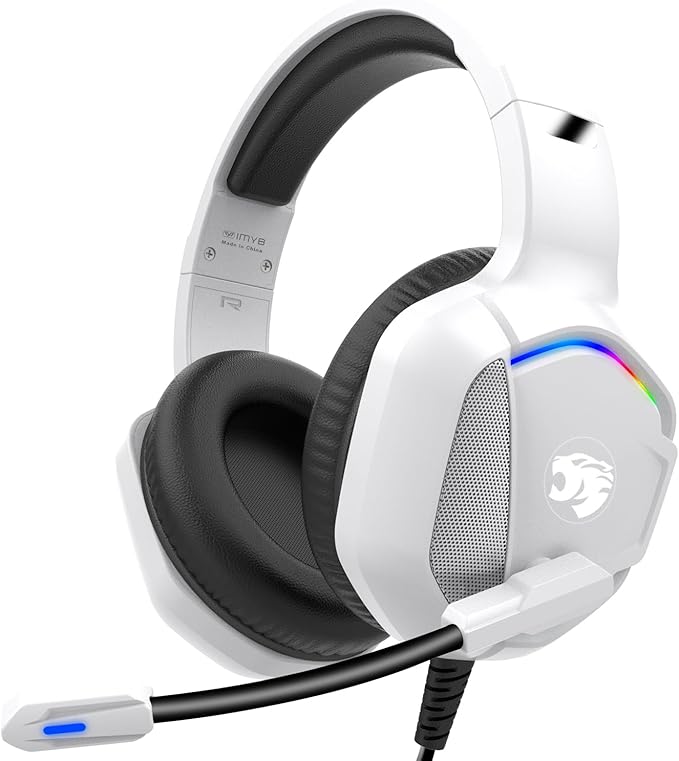 Gaming Headset with Microphone for Pc, Xbox One Series X/s, Stereo Wired Noise by IMYB