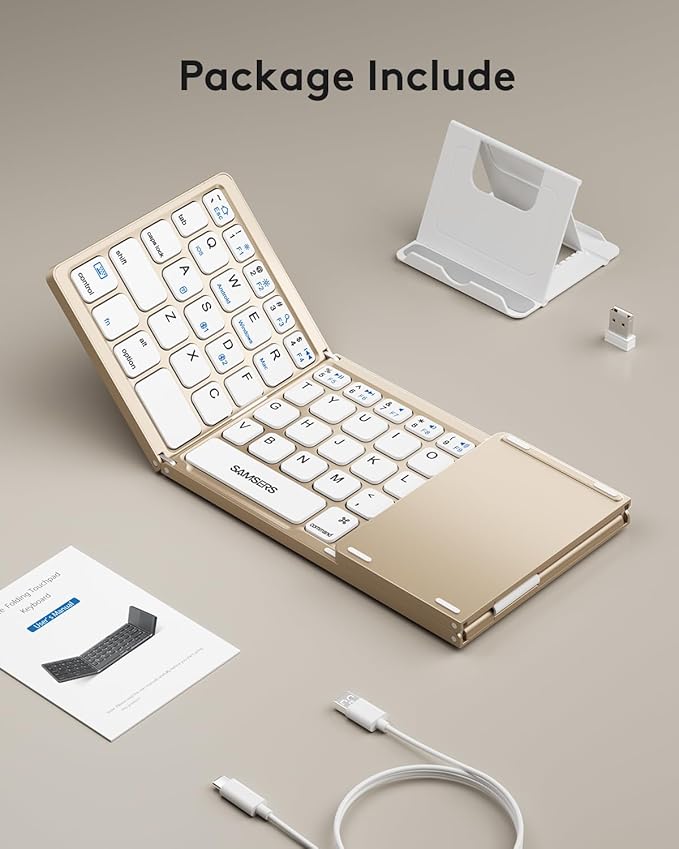 Samsers Multi-Device Foldable Bluetooth Keyboard - Image 9